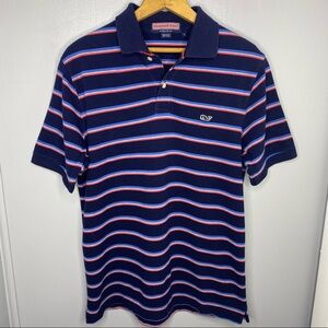 VINEYARD VINES Striped Short Sleeve Polo Shirt